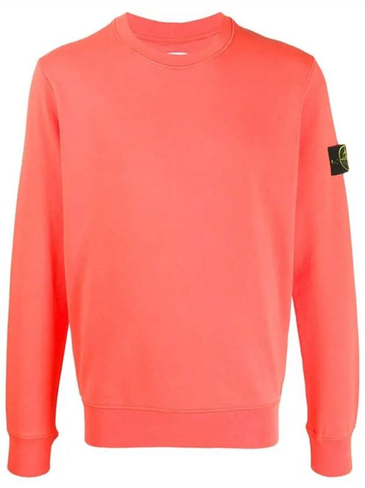 Garment Dyed Cotton Crewneck Sweatshirt Orange - STONE ISLAND - BALAAN 2