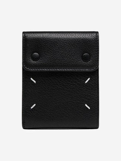 Contrast Stitch Halfwallet Black - MAISON MARGIELA - BALAAN 2