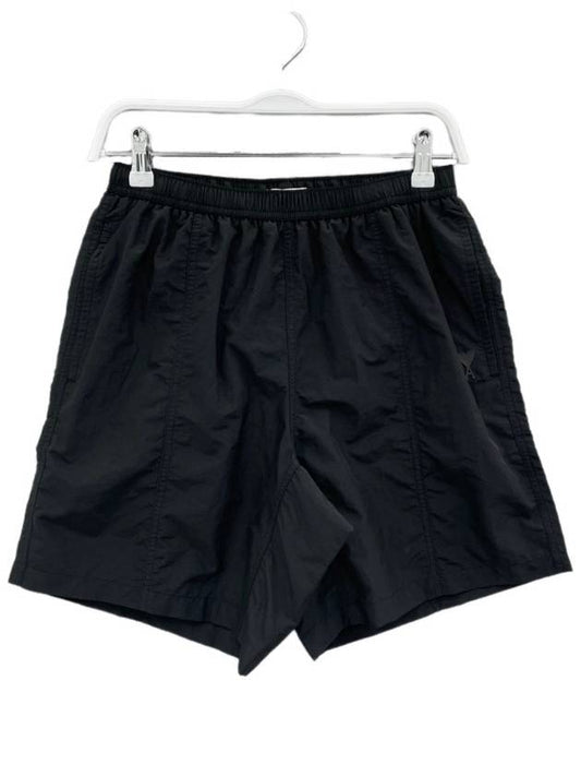 Pocket Heart Logo Swim Shorts Black - AMI - BALAAN 2