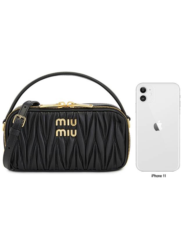 Matelasse Nappa Leather Shoulder Bag Black - MIU MIU - BALAAN 10