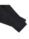 Men's Elastic Cotton Crop Straight Pants Black - AMI - BALAAN 6