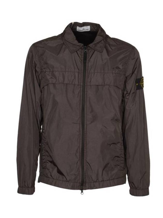 Garment Dyed Crinkle Reps R-NY Jacket Brown - STONE ISLAND - BALAAN 1