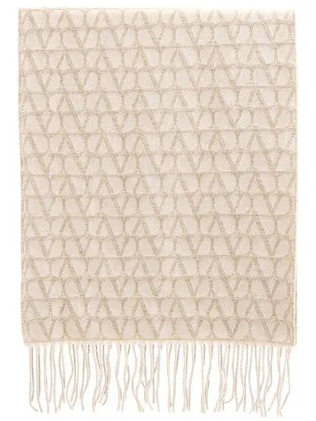 Valentino Toile Iconographe Fringe Edge Scarf - VALENTINO - BALAAN 2