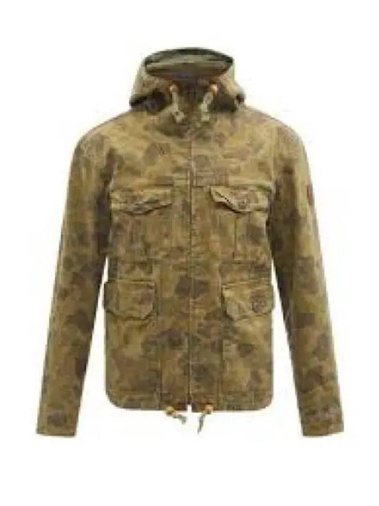 Camo Herringbone Twill Hooded Jacket Multi 1236588 - POLO RALPH LAUREN - BALAAN 1