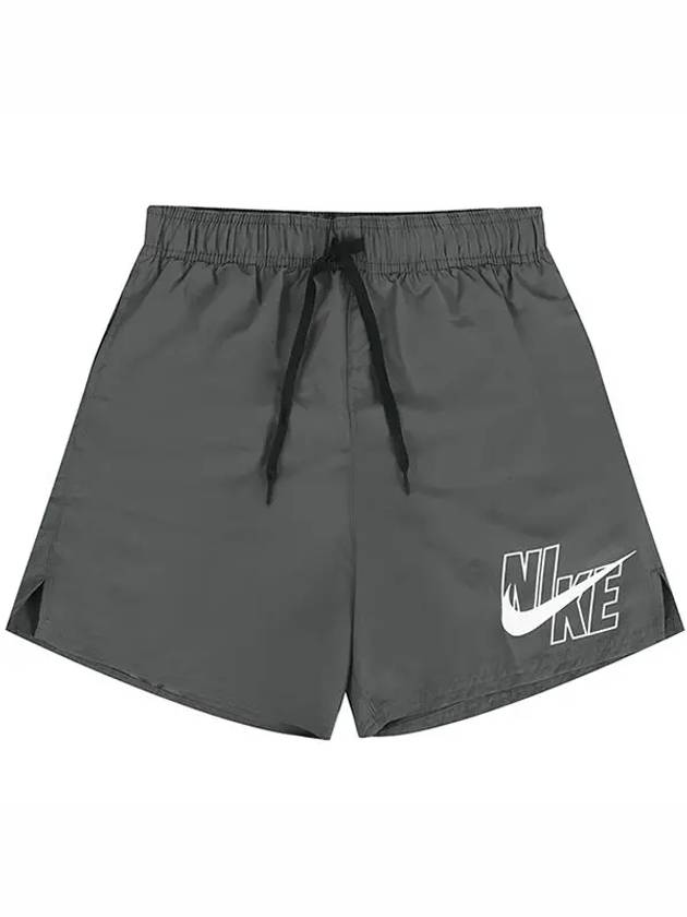 Men's 5'' Big Logo Swim Shorts Grey - NIKE - BALAAN 3