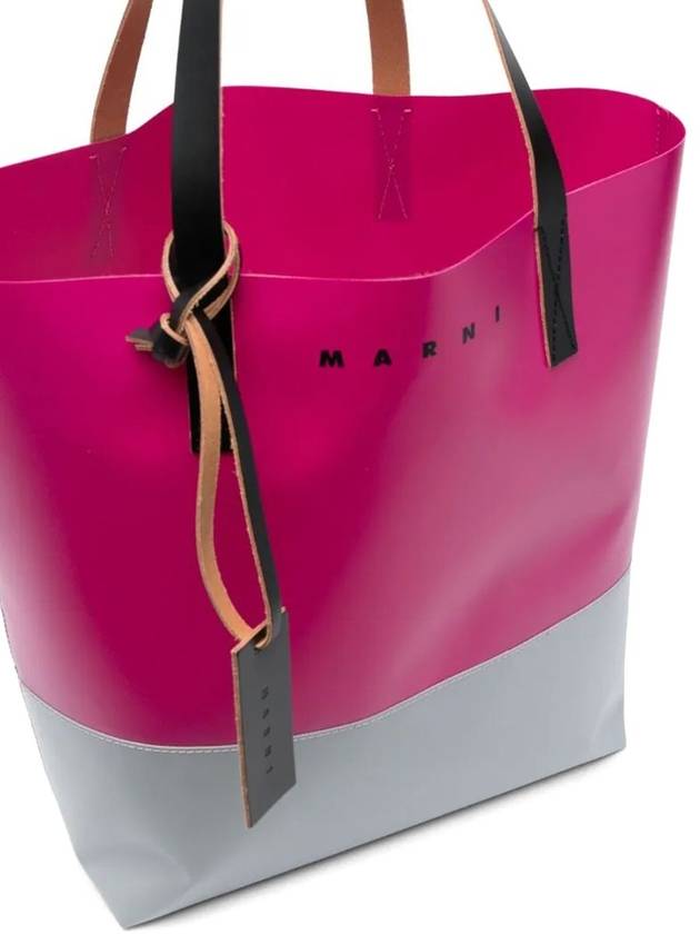 Tribeca Shopping Tote Bag Pink - MARNI - BALAAN 5