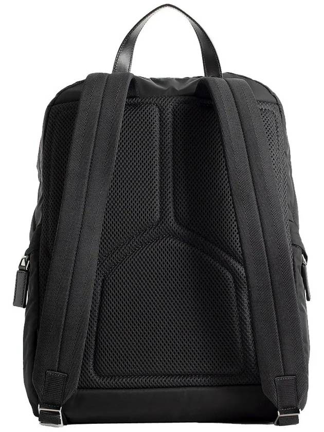 Triangle Logo Re-Nylon Backpack Black - PRADA - BALAAN 4