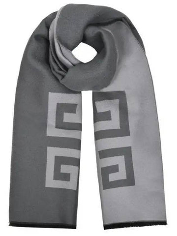 Package gift 4G wool muffler GV4518 J5524 GRAY 271705 1118495 - GIVENCHY - BALAAN 1