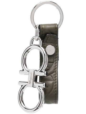 Gancini Key Holder Green - SALVATORE FERRAGAMO - BALAAN 1