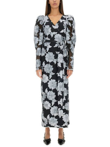 Rotate Birger Christensen Long Floral Dress - ROTATE - BALAAN 1