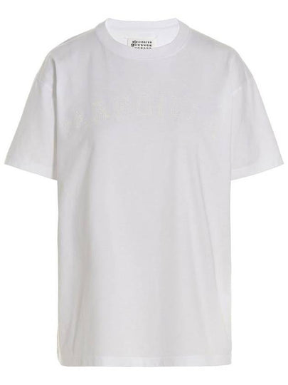 Logo Cotton Jersey Short Sleeve T-Shirt White - MAISON MARGIELA - BALAAN 2