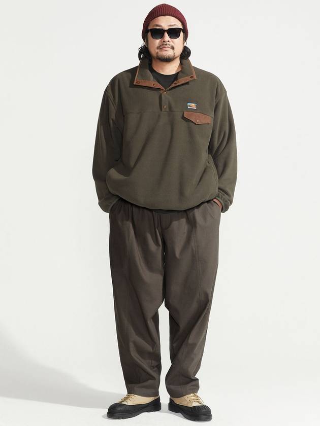 Fleece Camp Anorak Khaki - BOOVOOM - BALAAN 4