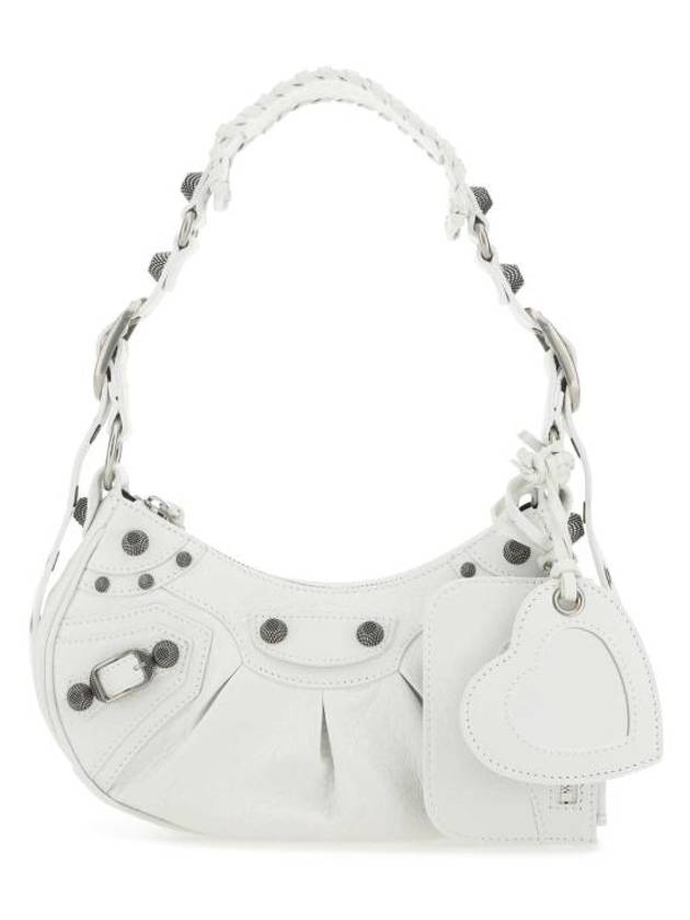 Le Cagole XS Lambskin Shoulder Bag White - BALENCIAGA - BALAAN 2