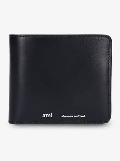 Logo Bifold Wallet Black - AMI - BALAAN 2