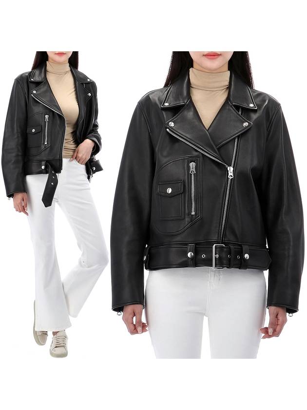 Leather Jacket Black - ACNE STUDIOS - BALAAN 2