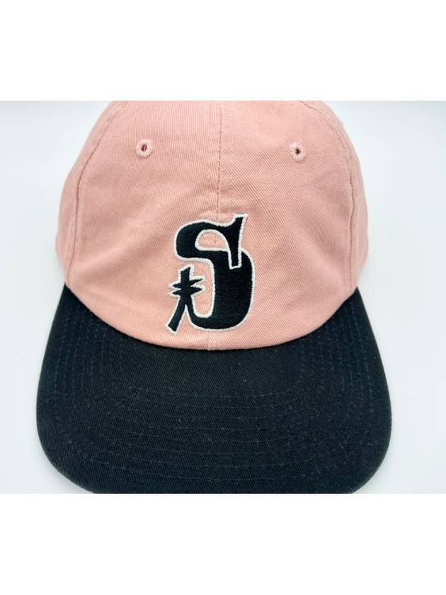 Vintage S Low Pro Ball Cap Pink - STUSSY - BALAAN 6