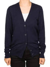 Eco Cashmere Loose Fit Cardigan Navy - MAISON MARGIELA - BALAAN 3