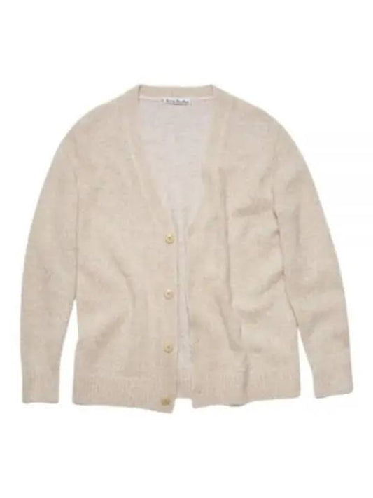 Wool Blend Cardigan Light Taupe - ACNE STUDIOS - BALAAN 2