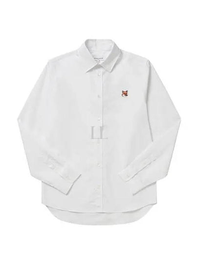 Fox Head Long Sleeve Shirt White - MAISON KITSUNE - BALAAN 2