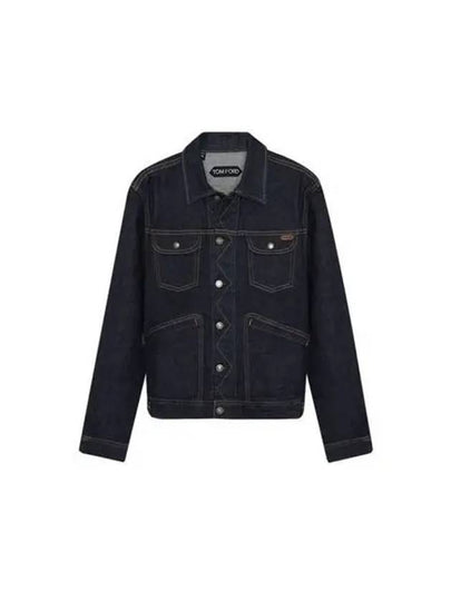 Icon Denim Jacket Navy - TOM FORD - BALAAN 2