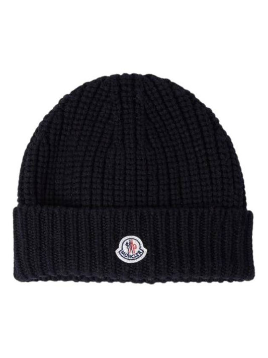 Women s Wool Beanie Black 3B00048 M1131 999 - MONCLER - BALAAN 1