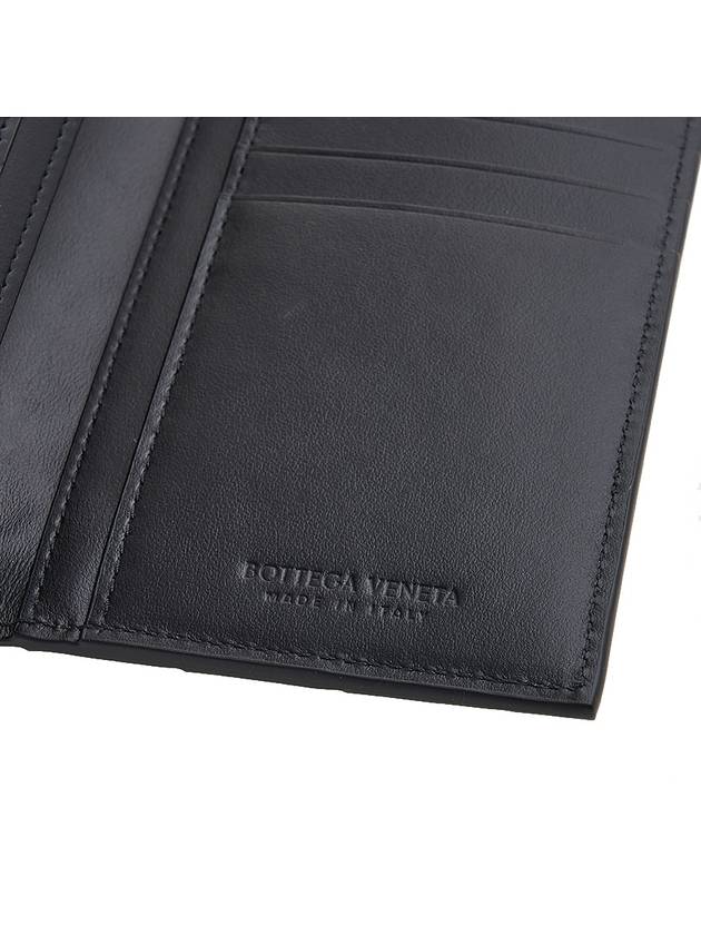 Men's Intrecciato Weaving Long Wallet Black - BOTTEGA VENETA - BALAAN 9