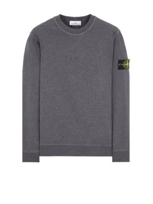 Wappen Patch Garment Dyed Sweatshirt Charcoal - STONE ISLAND - BALAAN 2