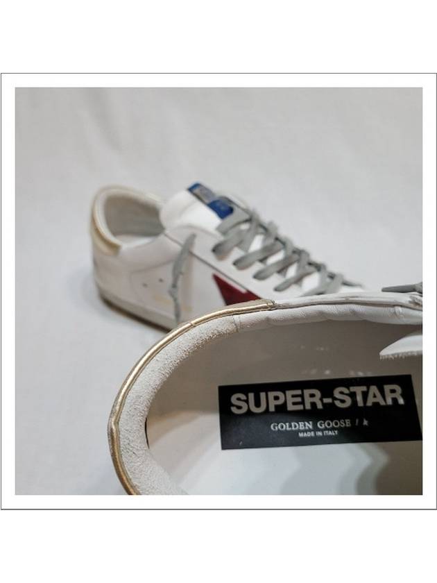 Superstar Low Top Sneakers Red Gold White - GOLDEN GOOSE - BALAAN 5