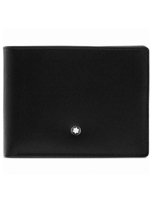 Meisterstuck 6CC Money Clip Half Wallet Black - MONTBLANC - BALAAN 1