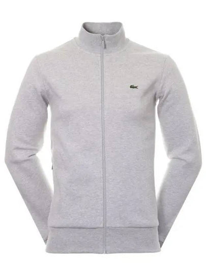 Regular Fit Brushed Fleece Zip-up Jacket Grey - LACOSTE - BALAAN 2