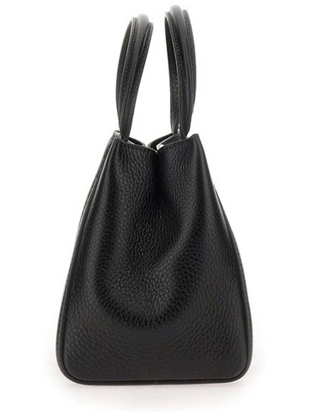 Logo Leather Tote Bag Black - VALENTINO - BALAAN 5