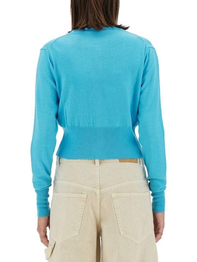 Bea Crop Cardigan Blue - VIVIENNE WESTWOOD - BALAAN 4