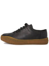 Men's Peu Terreno Leather Low Top Sneakers Black - CAMPER - BALAAN 5