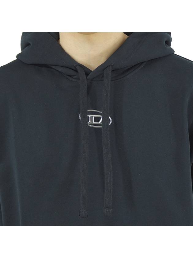 S Macs Logo Hoodie Black - DIESEL - BALAAN 9