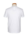 Gold Skull Logo Short Sleeve T-Shirt White - ALEXANDER MCQUEEN - BALAAN 4