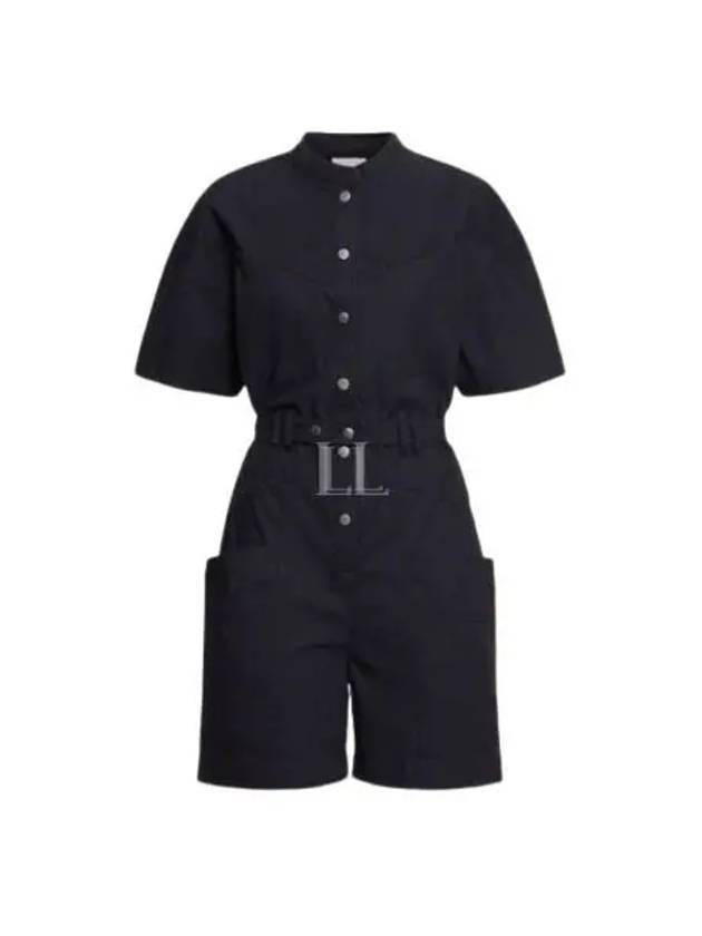 Women's Kiara Overall Jumpsuit Black - ISABEL MARANT - BALAAN 2