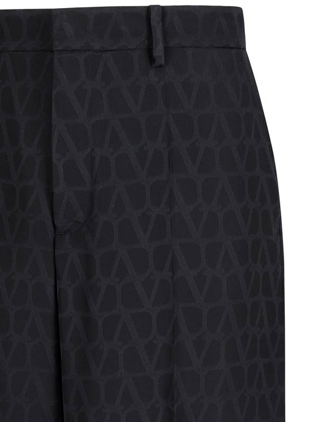 silk shorts black - VALENTINO - BALAAN 4