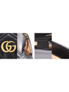 Women s Gucci 498110 Black Matelasse Chevron Gold Chain GG Marmont Top Handle Small 2WAY gt bag Gangbuk used luxury goods - GUCCI - BALAAN 9