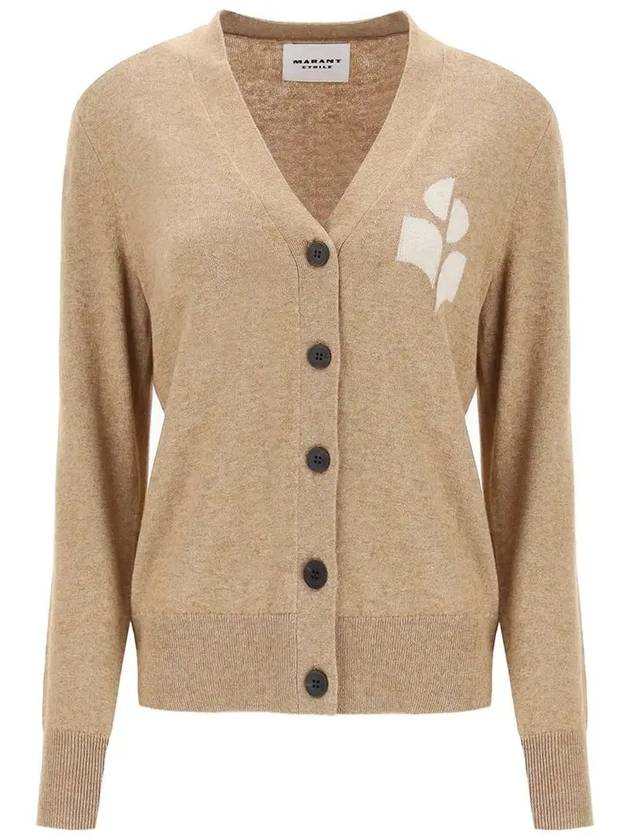 Women s Karin Logo Cardigan CA0008FA A1X05E 50CM - ISABEL MARANT - BALAAN 1