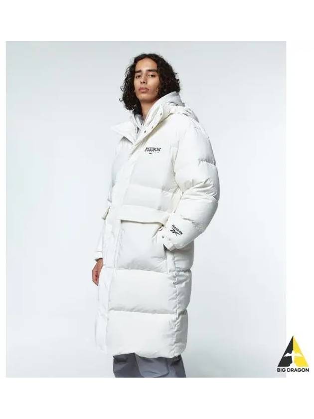 Classic Vector Long Down Jacket White - REEBOK - BALAAN 1