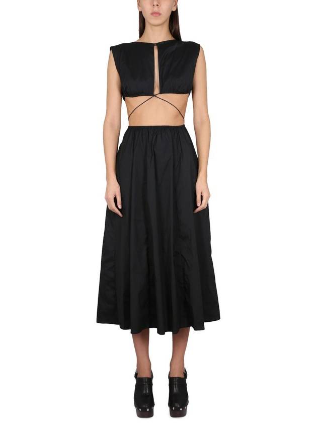 Philosophy Di Lorenzo Serafini Midi Dress With Cut Out Details - PHILOSOPHY DI LORENZO SERAFINI - BALAAN 1