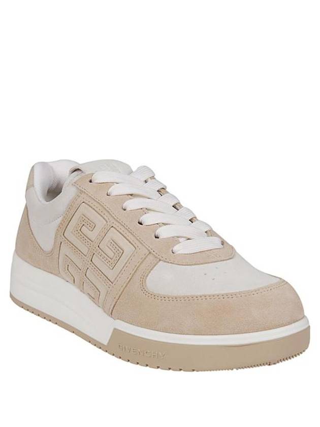 4G Logo Calf Leather Low Top Sneakers Beige - GIVENCHY - BALAAN 3