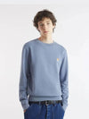 Fox Head Patch Regular Sweatshirt Blue - MAISON KITSUNE - BALAAN 5