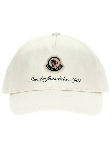 3B000020U162034 Baseball Logo Patch Hat Cap Moncler - MONCLER - BALAAN 1