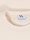 Cotton Short Sleeve T-Shirt Ivory - BURBERRY - BALAAN 6