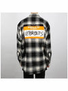 Name Tag Check Long Sleeve Shirt White - VETEMENTS - BALAAN 5