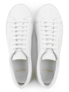 Men's Andy Leather Low Top Sneakers White - SAINT LAURENT - BALAAN 5