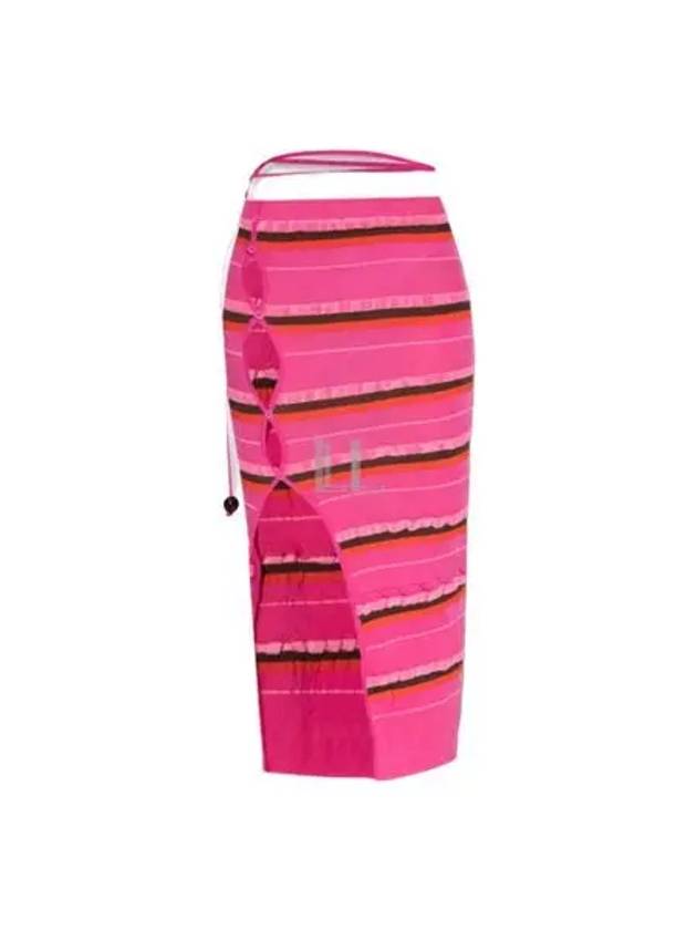 Women's La Jupe Maille Concha H-Line Skirt Pink - JACQUEMUS - BALAAN 2