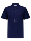 Embroidered Logo Polo Shirt Blue - ALEXANDER MCQUEEN - BALAAN 2