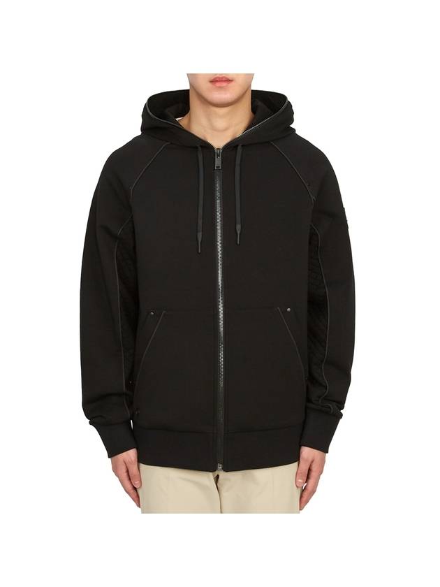 Men's Cotton Hooded Jacket Black - MOOSE KNUCKLES - BALAAN 2